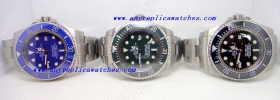 Deepsea Dweller - Blue / Green / Black - 3 watches